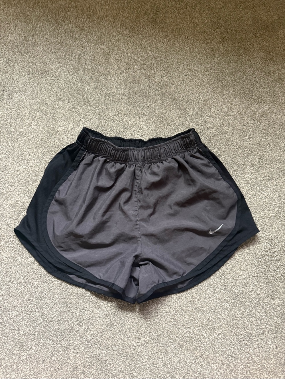 Nike Women’s Charcoal & Black Athletic Shorts